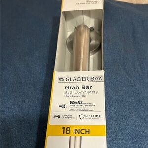 New ! 18’ Glacier Bay Brushed Stainless Steel Grab Bar